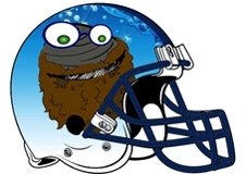 Bearded Clam Fantasy Football Helmet Logo