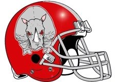 Rhinos Fantasy Football Helmet Logo