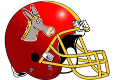 Donkeys Fantasy Football Helmet Logo