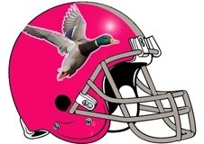 Mallard Duck Fantasy Football Helmet Logo