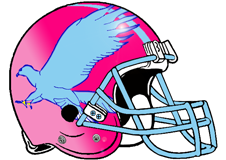 Blue Falcons Fantasy Football Helmet Logo