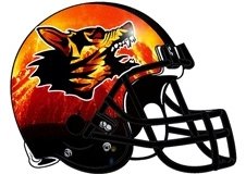 Hellhounds Fantasy Football Helmet Logo