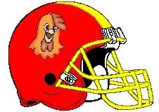 Chicken Fantasy Football Helmet Logo