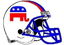 Republican Elephant Fantasy Football Helmet Logo