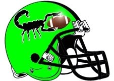 Scorpion Fantasy Football Helmet Logo