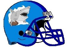 Sharks Fantasy Football Helmet Logo