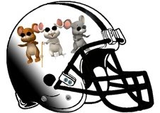 Three Blind Mice Fantasy Football Helmet Logo