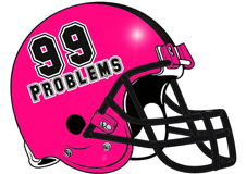 99 Problems Fantasy Football Helmet