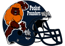 Pocket Pounders Fantasy Football Helmet Logo