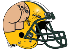 Butt Marching Ants Fantasy Football Helmet Logo