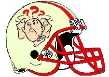 Confused Fantasy Football Logo Helmet