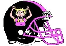 Crazy Lady Fantasy Football Logo Helmet