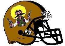 Del Prados Fantasy Football Logo Helmet