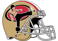 Fighting Asians Fantasy Football Helmet Logo
