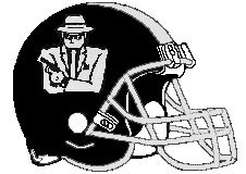 Gangsters Fantasy Football Logo Helmet