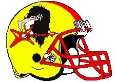 Headbangers Fantasy Football Logo Helmet