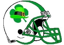 Lucky Irish Fantasy Football Logo Helmet