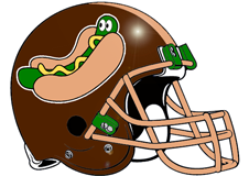 green-hot-dog-custom-fantasy-football-logo