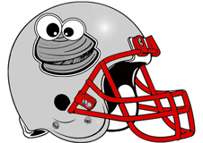 New England Clam Fantasy Football Helmet